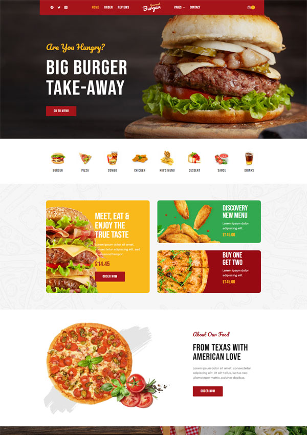 Takeaway e-Commerce Website