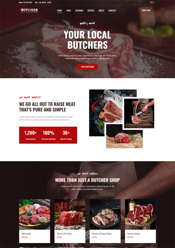 Web Design For Butchers