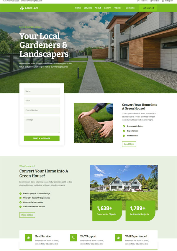 Web Design For GardenersGardener